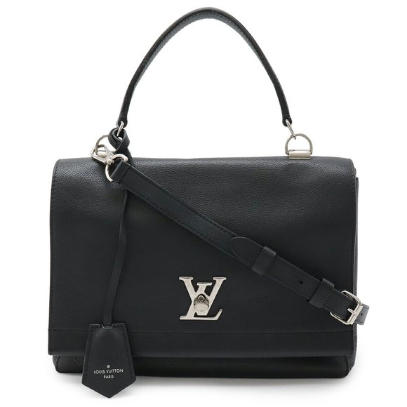 LOUIS VUITTON Black Leather Shoulder Bag - Picture 1 of 10
